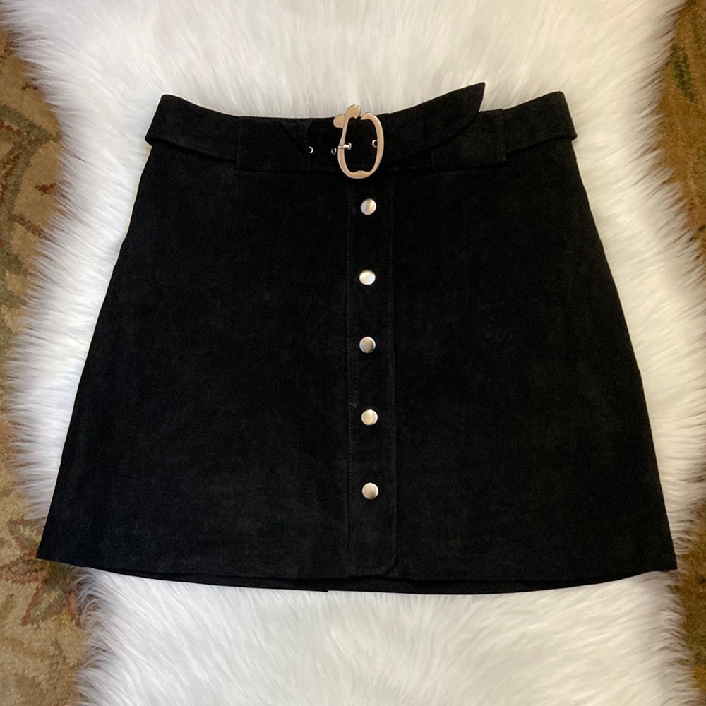 Zara Black Suede skirt - Picture 2 of 6